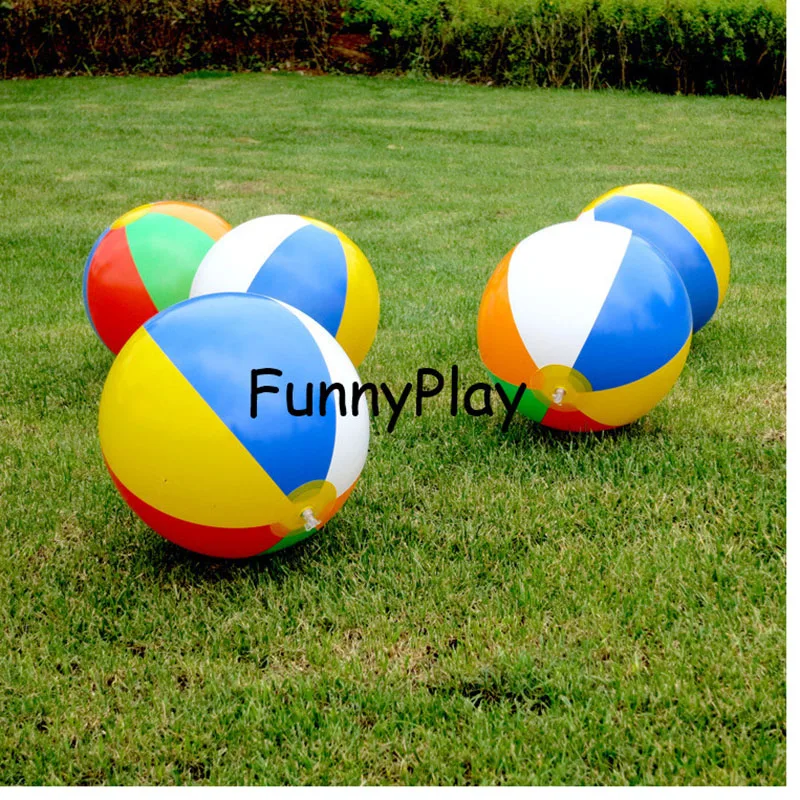 Pelota de agua inflable para bebés y niños, pelota de playa de pvc para jugar en la piscina, pelota de natación contra salpicaduras, 23cm-30cm, novedad