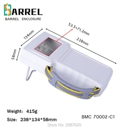 238*134*58mm Plastic Electronic Junction Box Handheld Project case ABS DIY Control Enclosure PCB Instrument Housing Shell