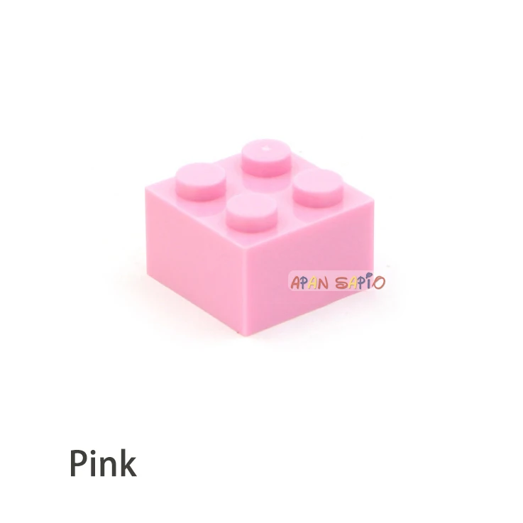 60 stücke DIY Bausteine Dicke Zahlen Bricks 2x2 Punkte Pädagogisches Kreative Größe Kompatibel Mit 3003 Kunststoff Spielzeug für Kinder
