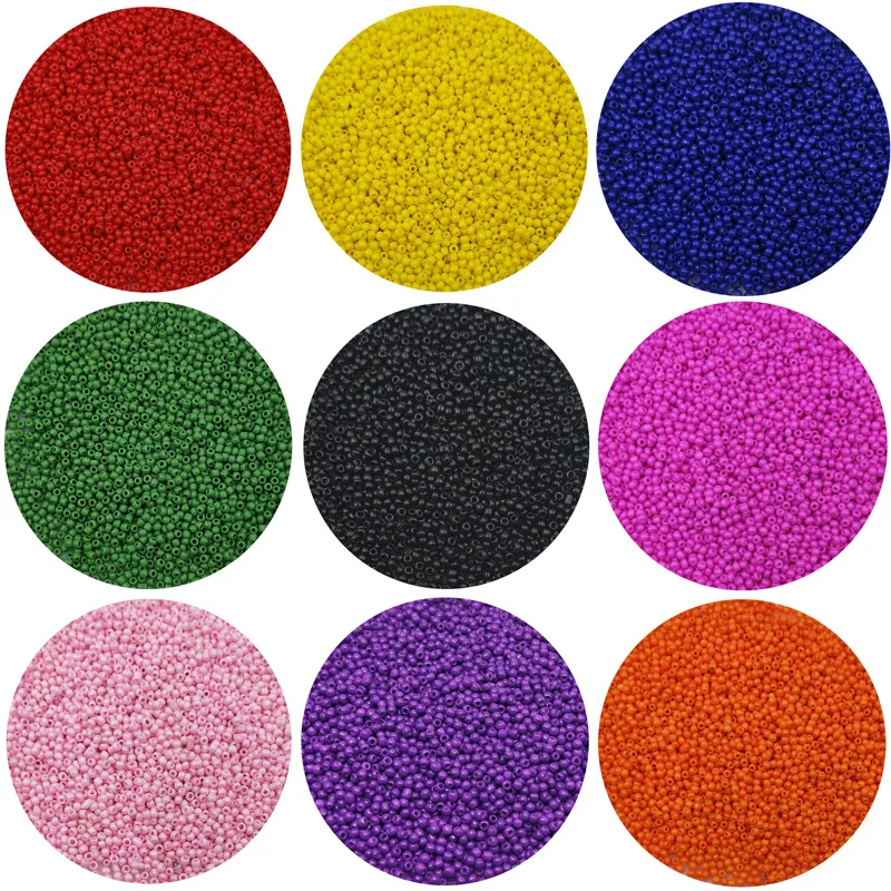 U pick color Lot of 2500pcs Economical 11/0 Rocaille 1.8mm Small Round Czech Glass Seed Beads DIY jewelry making