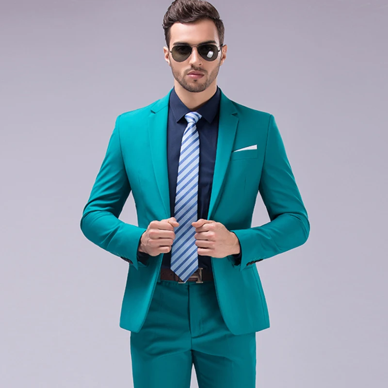 Blazers Pants Vest Sets / 2023 New Fashion Groom Wedding Dress Suits / Men\'s Casual Business 3 Piece Suit Jacket Coat Trousers