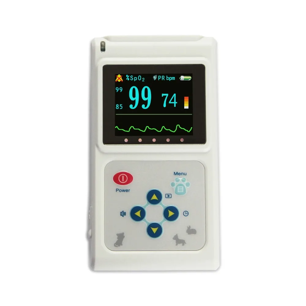 Veterinary CONTEC CMS60DVET SPO2 Pulse Oximeter, Tongue Ear Blood Oxygen Monitor, PC Software(Download Online)