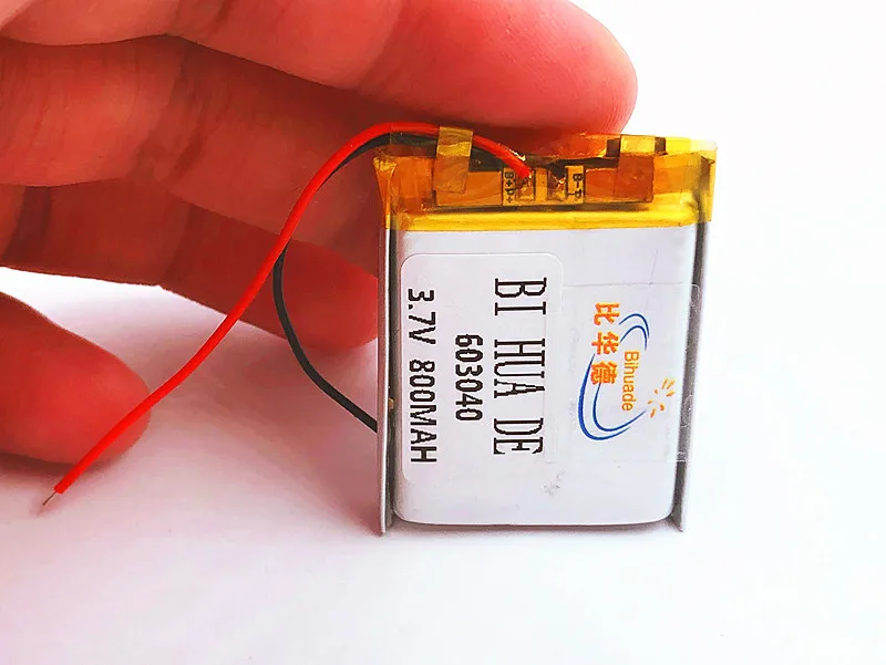 3.7V lithium polymer rechargeable battery 800mAh 063040 For GPS navigator MP3 MP4 MP5 Power Bank Bluetooth speaker Toys 603040