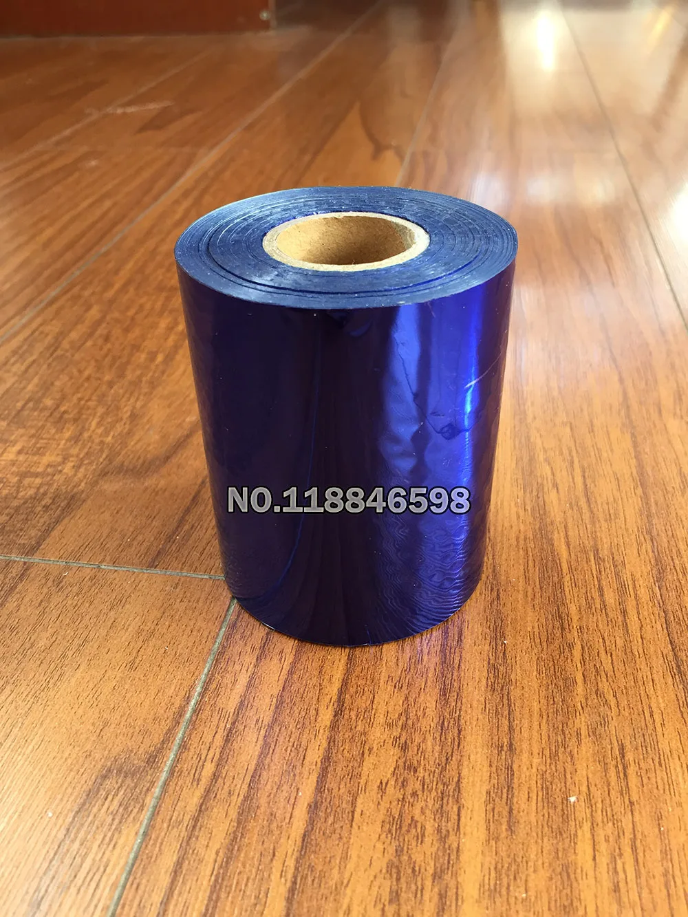 8cm Width 120M Length Blue Beautiful Color Foil Paper Hot Stamping Box/Plastic/PPC/PVC/PP Material