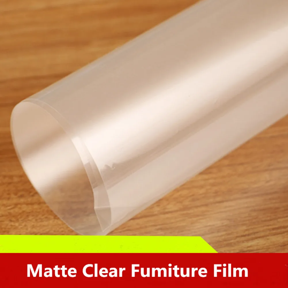 SUNICE 2mil(0.05mm)High Glossy/Matte Clear Fumiture Film Self adhesive Dinning table/Office Table Paint Protection 60\