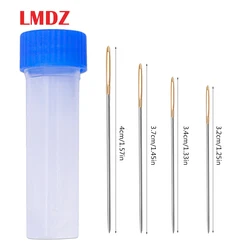 LMDZ 12PCS/20Pcs Gold Eye Embroidery Fabric Cross Stitch Needles Size 22# 24# 26# 28# Swing Needles with Bottle Needlework Tool