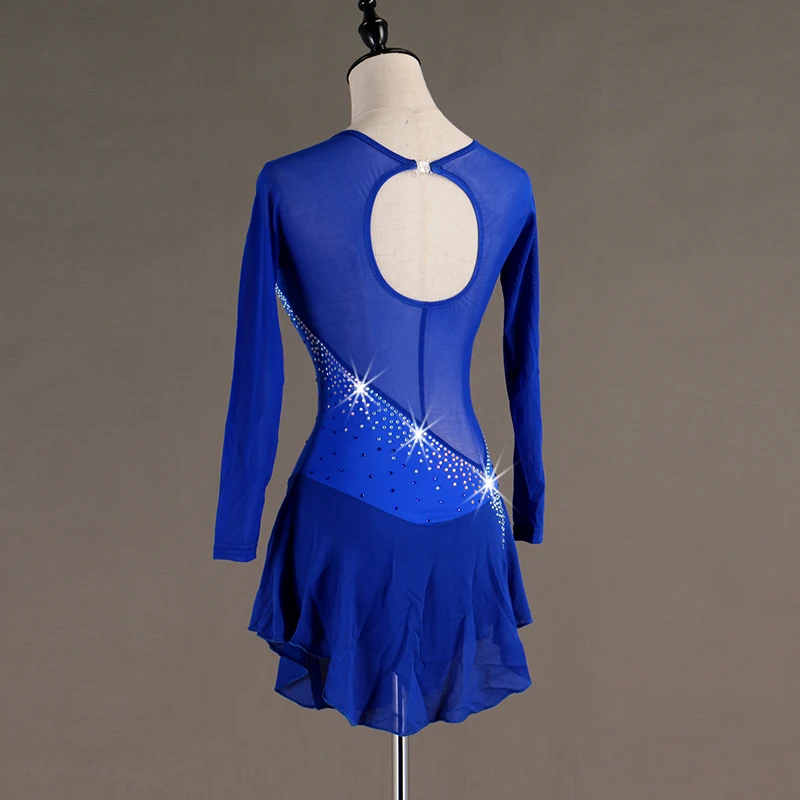 Mulheres Vestido de Dança Latina, Vestido de Patinação Artística, Latina Salsa Vestidos de Dança Padrão, Leotard personalizado, D0597