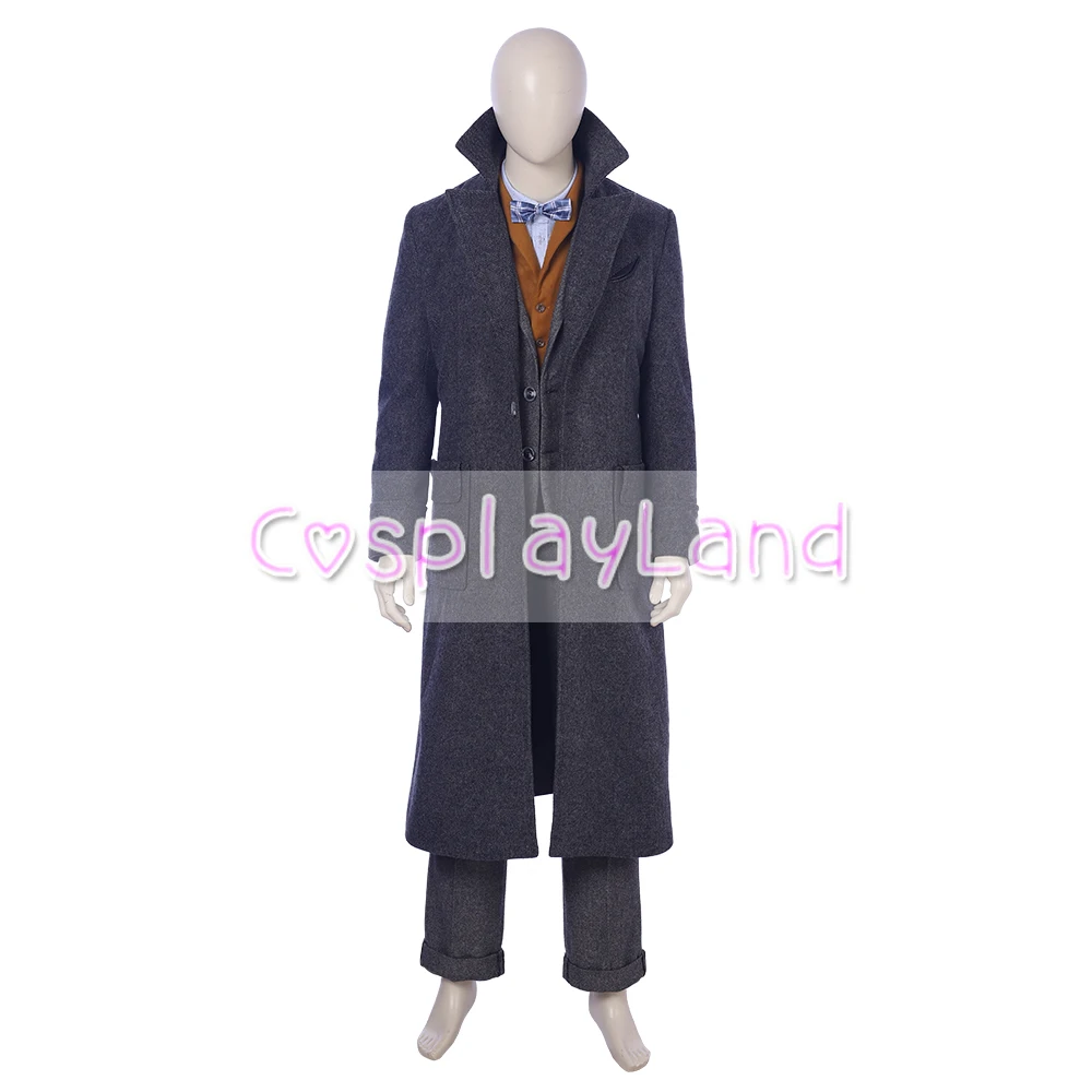 Costume de Cosplay des Crimes de GrindelEuNewt Scamander pour Homme, Déguisement d'Halloween, Ensemble Complet, Fait sur Mesure