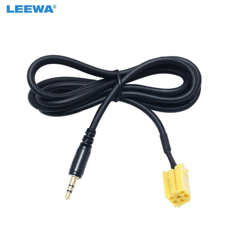 

LEEWA Car Stereo Aux input Cable Adaptor 3.5MM Audio Player Radio Cable For Fiat Grande Punto Alfa 159 #CA4070