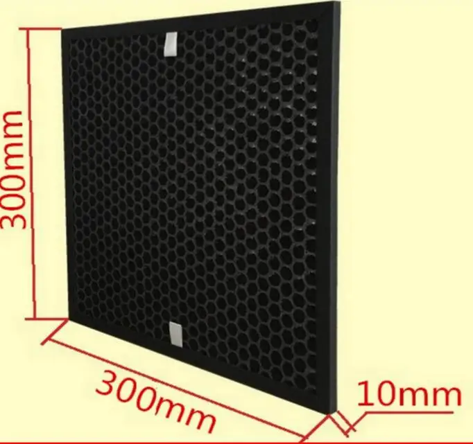 Air purifier parts granular activated carbon filter net 300X300X10mm