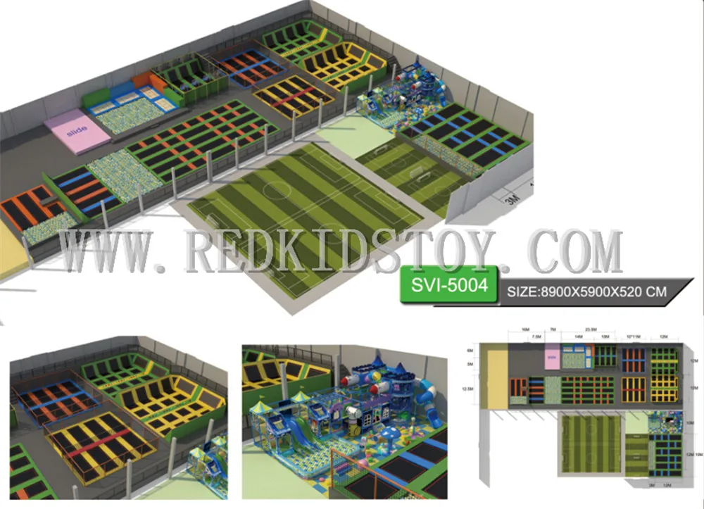 Top Quality Gymnastic Trampoline Park Best Price Indoor Large Trampoline for Adults LG-HZ019