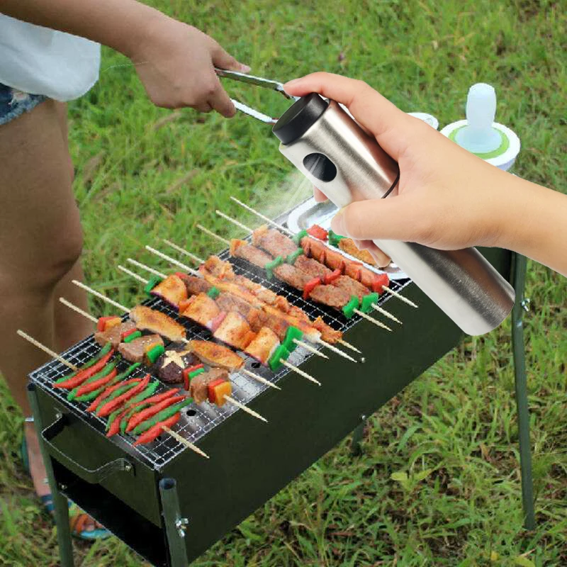 Walfos BBQ Baking Olive Oil Spray Bottle Oil Vinegar Spray Bottles Water Pump Gravy Boats Grill BBQ Sprayer Kitchen Tools Salad