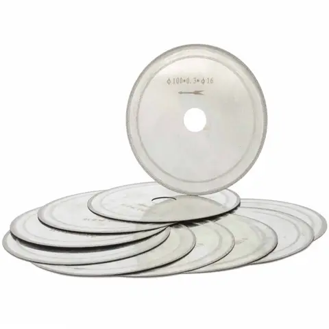 석재용 얇은 림 다이아몬드 톱날, 절단 디스크 아버, 5/8 1/2 보석 보석 도구, 10 개, 4 인치, 100mm, 0.4mm