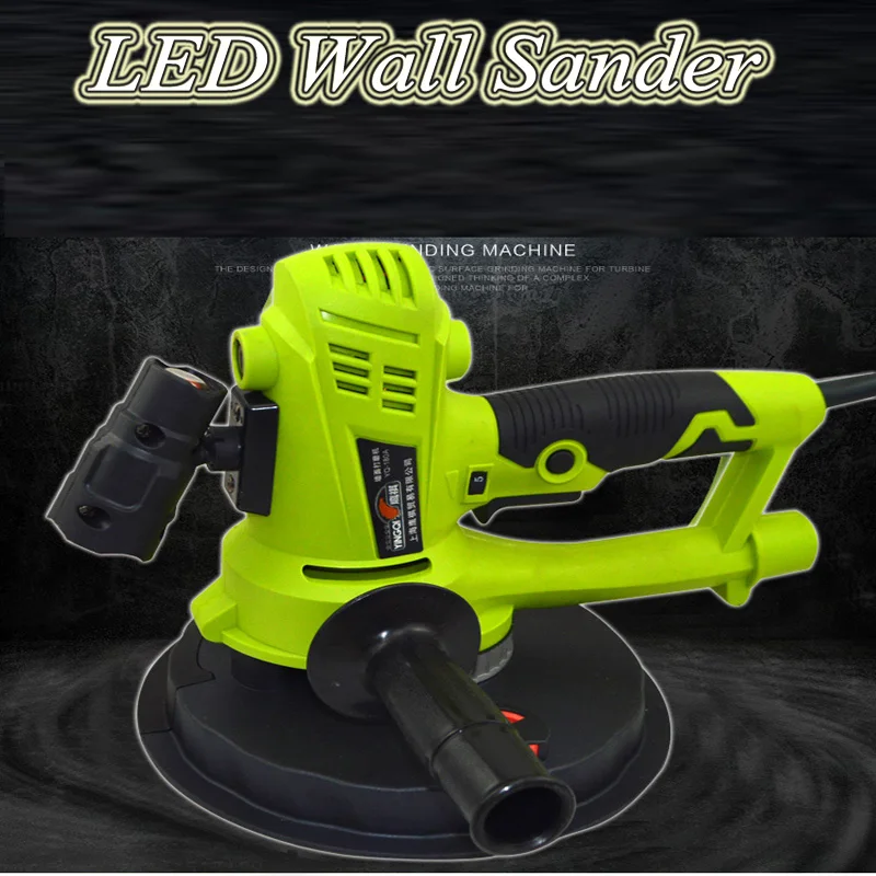 

Wall Grinding Machine With 180mm Disc AC220V 1500-2700rpm Dust-free Electric Multifunction Portable Dry Wall Sander YQ-180A