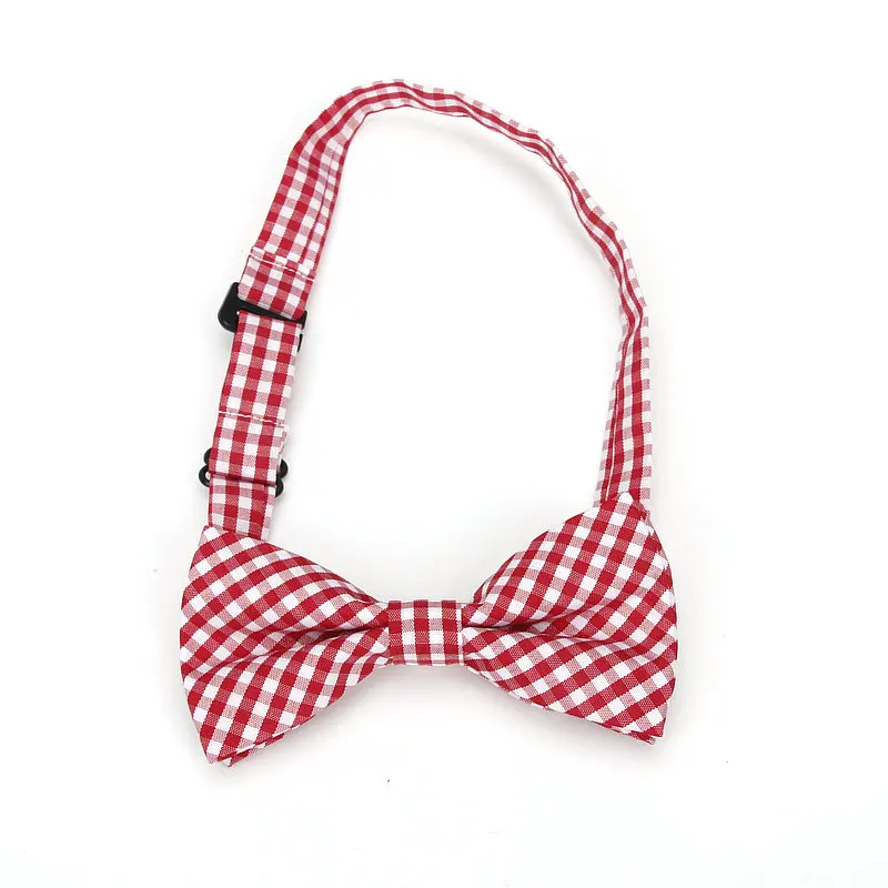 36Colors Brand New Style Plaid Kid Bowtie Cotton Children Bowties Baby Kid Classical Pet Dog Cat Striped Butterfly Child Bow tie