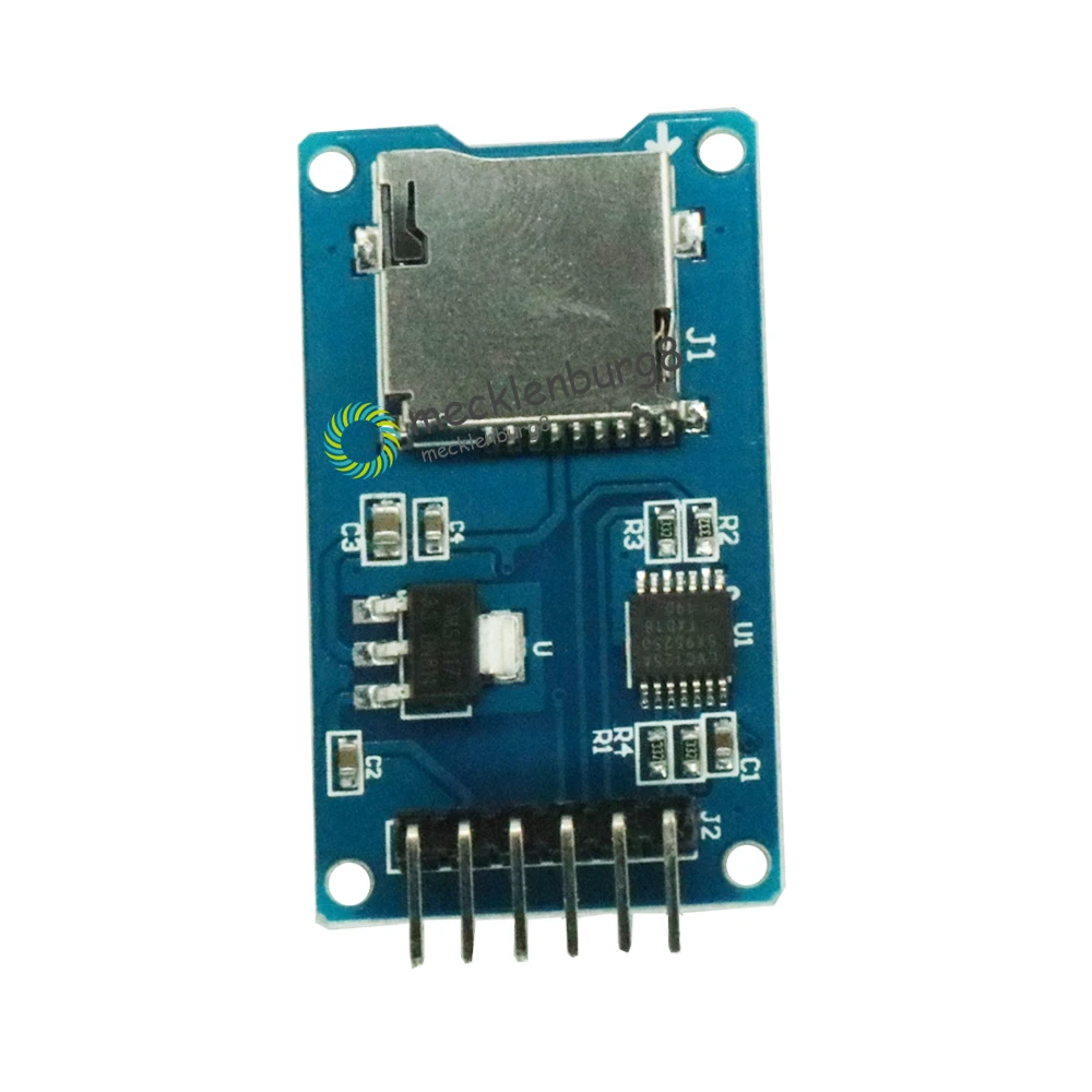 PC. 2 piezas Tarjeta de almacenamiento Micro SD myro SD, adaptador de tarjeta de memoria, módulo de expansión de escudo SPI para Arduino AVR, controlador microV 3,3