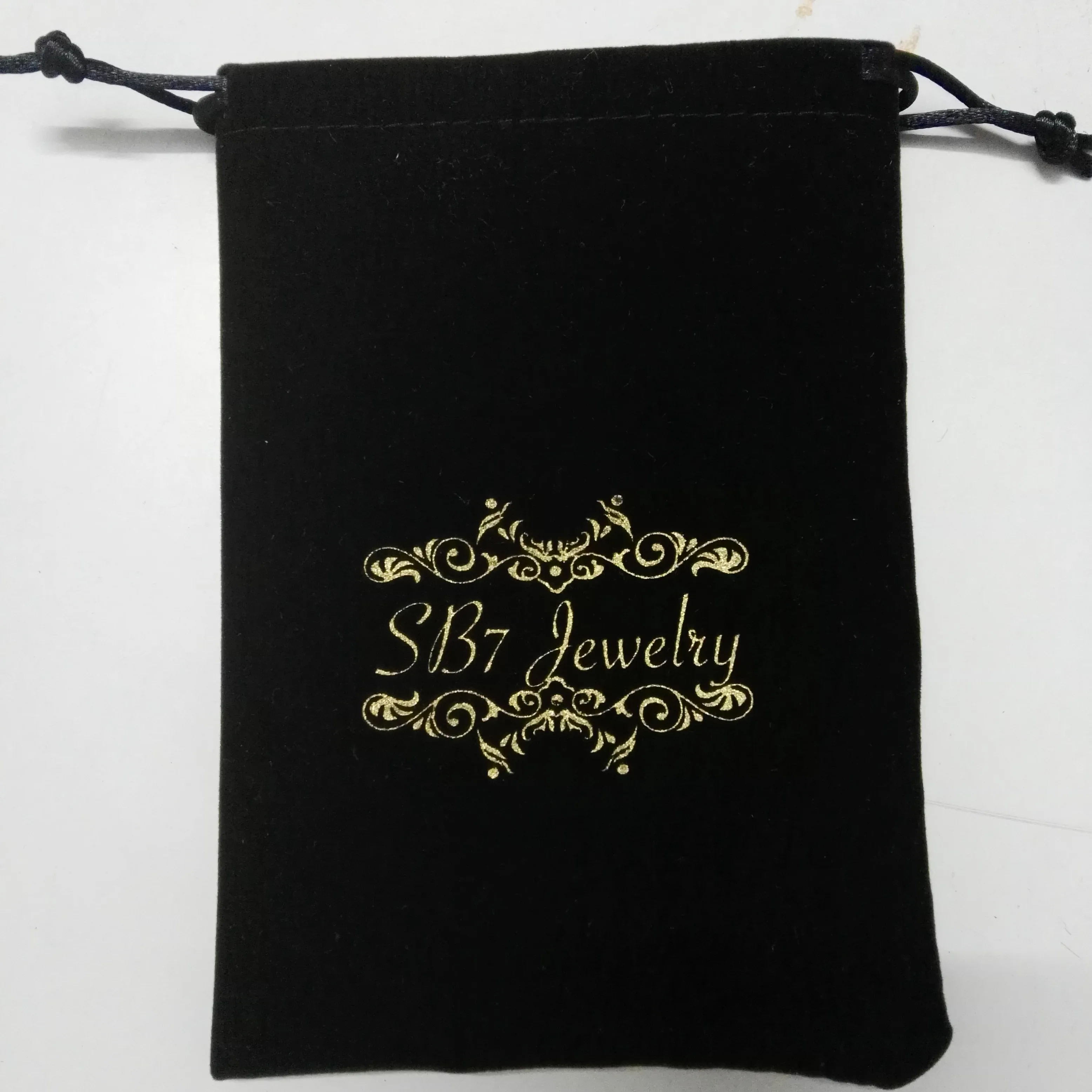 200pcs velvet drawstring jewelry bag, 9*9cm custom printing gift pouch for jewelry gift packaging, ePacket shipping include