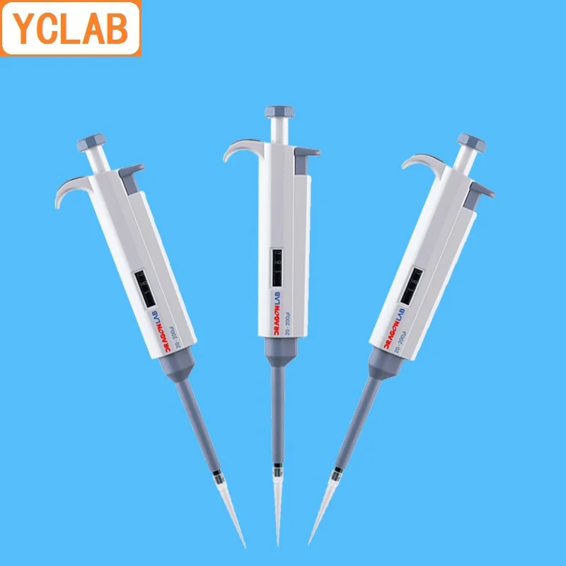 YCLAB 0.1uL-10mL TopPette Pipettor Manual Single Channel Adjustable Pipette Hand Movement Laboratory Chemistry Equipment