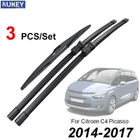 Xukey 30 ""30"" 14 ""juego de limpiaparabrisas Kit delantero trasero para Citroen C4 Picasso / C4 Picasso MK2 2014 2015 2016 2017