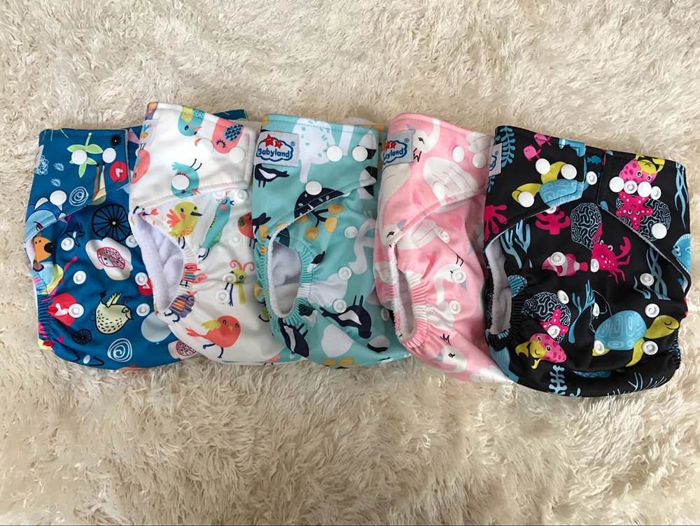 Free Shipping BABYLAND Baby Cloth Diapers My Choice Designs Reusable Washable Microfleece Nappy Pocket Diaper Covers Factory