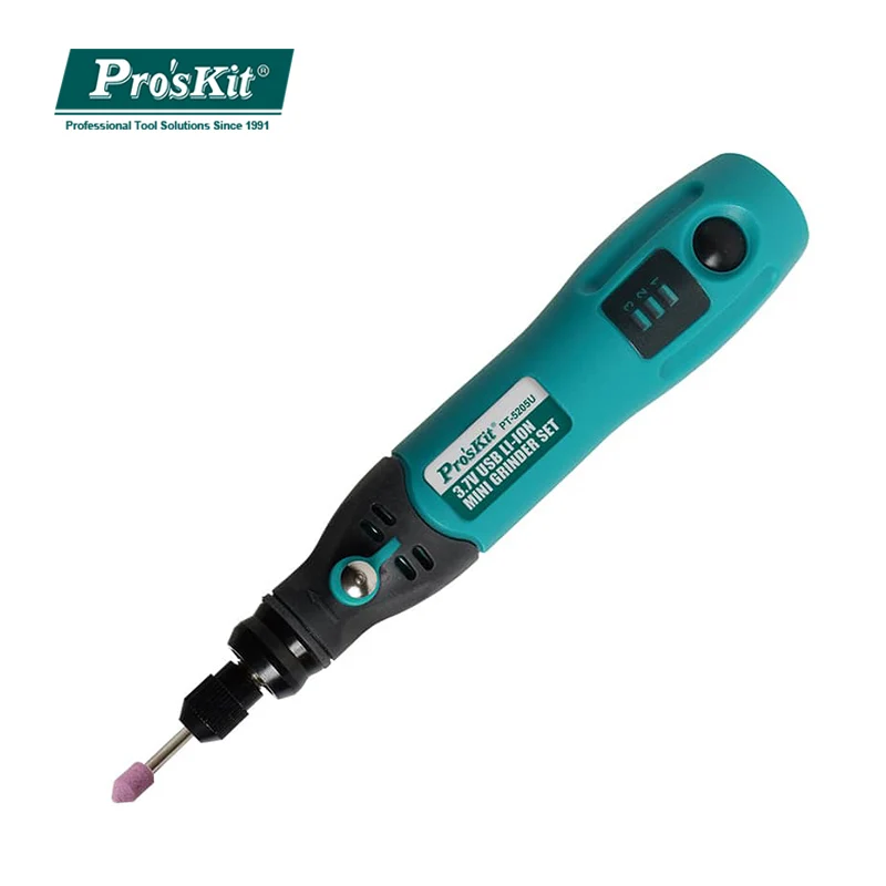 Pro'sKit PT-5205U 3.7V USB charge électrique meuleuse ensemble Li-ion Mini perceuse tournevis