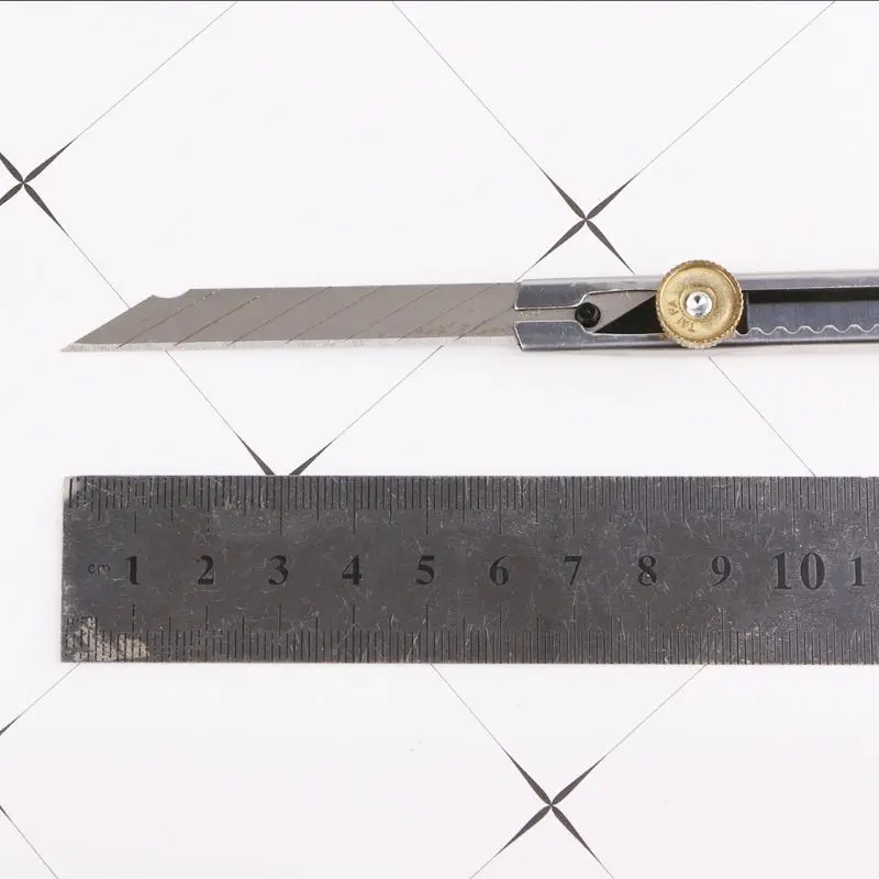 30 도 블레이드 휴대용 자동 잠금 유틸리티 나이프 종이 커터 개폐식 면도기 아트 문구, 학생 선물