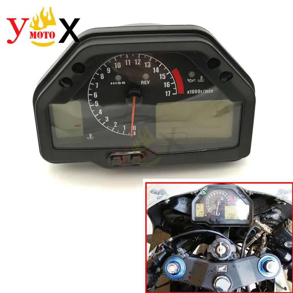 LCD Kilometer Tachometer Gauges Cluster Speedometer Odometer Instrument Assembly For HONDA CBR600RR F5 2003-2006 2004 2005