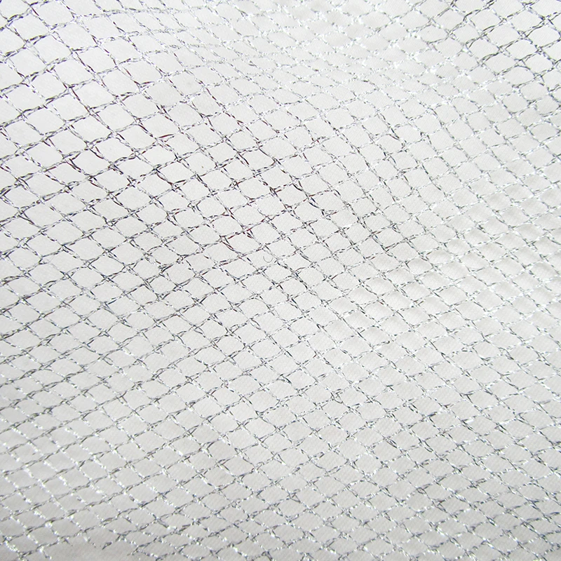 1 Yard Fashion Tulle Gold Mesh Fabric Birthday Gift Wrap Silver Yarn Wedding Decoration Christmas DIY New Year Decor Cloth Tissu