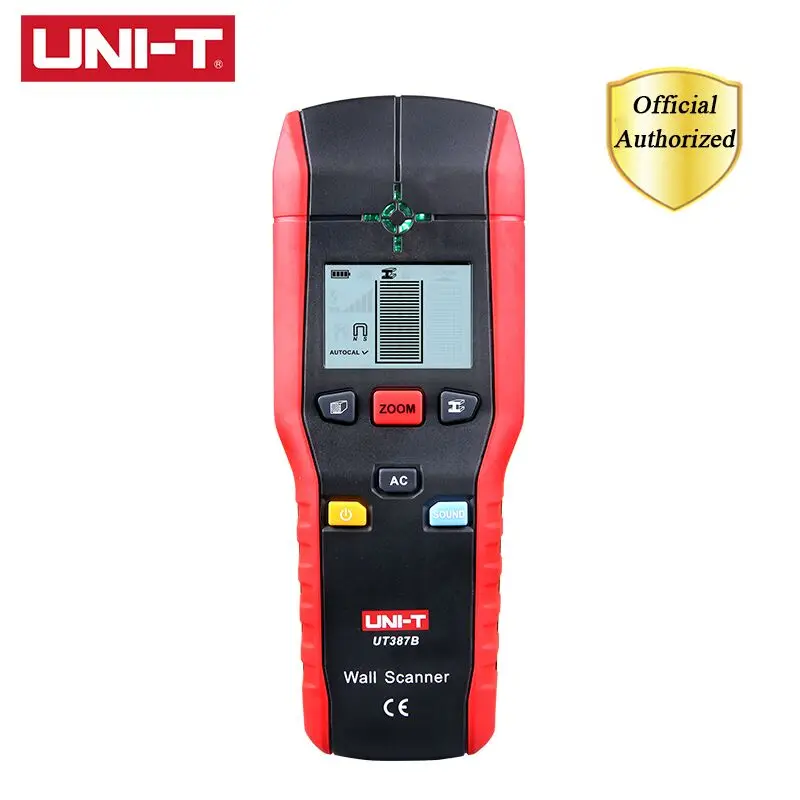 Uni-t Ut387b Varredores de Parede Handheld Medidores Ferrosos Detectores de Metais Não Ferrosos Detector de Metais de Madeira de Cobre Indicação de Luz Led