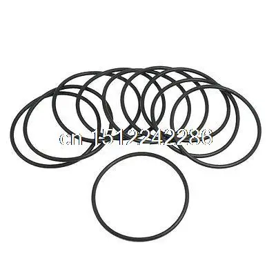 10 Pcs 67mm x 3.1mm Black Silicone O Rings Oil Seals Gaskets