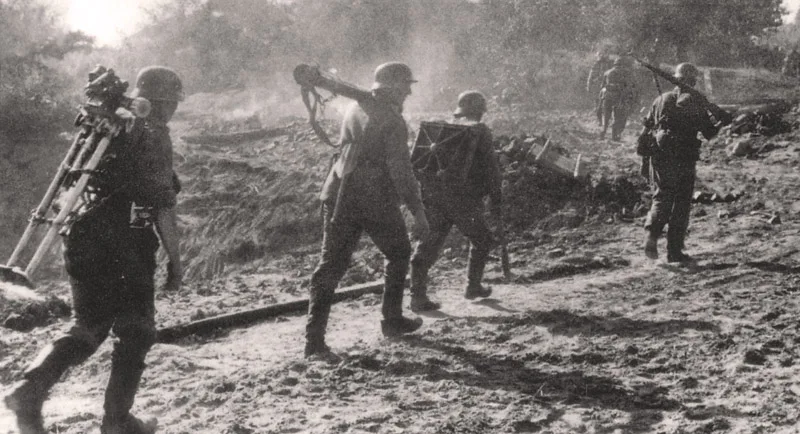 Kit de modèle de figurine en résine, Mortier Crew, Diorama, Non assemblé, Non peint, Top, 8 cm, 1/35