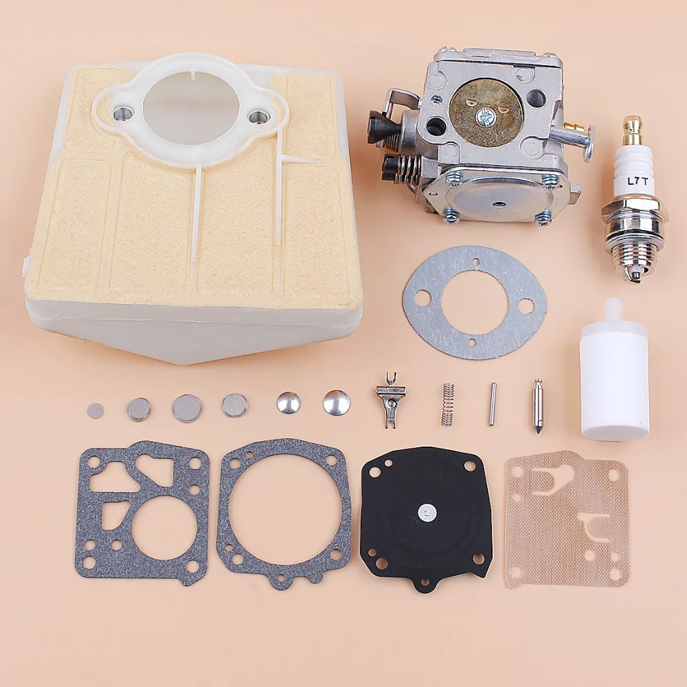 Carburatore Carb Membrana del Filtro Aria Kit di Riparazione fit Husqvarna 61 66 266 503280316 Motosega Tillotson HS-254B Carburatore RK-23HS