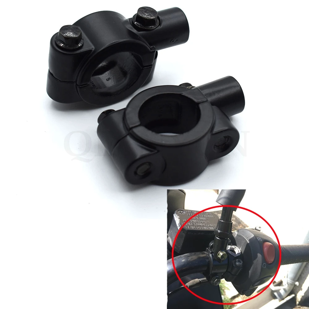 

Universal Motorcycle 7/8" Handlebar Rearview Mirror Holder Mount Adapter Clamp For YAMAHA TMAX530 TMAX500 FZ6 FAZER FZ6R FZ8 FZ1