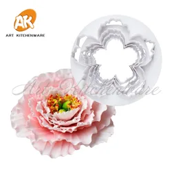 4 stücke Pfingstrose Blütenblatt Blume Kuchen Schneider Set Fondant Kekse Cutter Dekorieren Mold Gum Paste Werkzeug Rose Cutter Fondant Kuchen werkzeuge