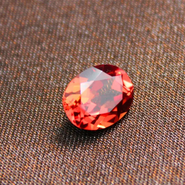 Oval Shape Spessartine mandarin garnet Loose created Gemstone jewely beads garnet top quality diy fancy colored faceted stone