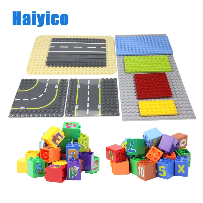 64-512 Hole Track Baseplate Big Building Blocks Accessories DIY Toys Children Gift Compatible bricks Sets Basic education Brick