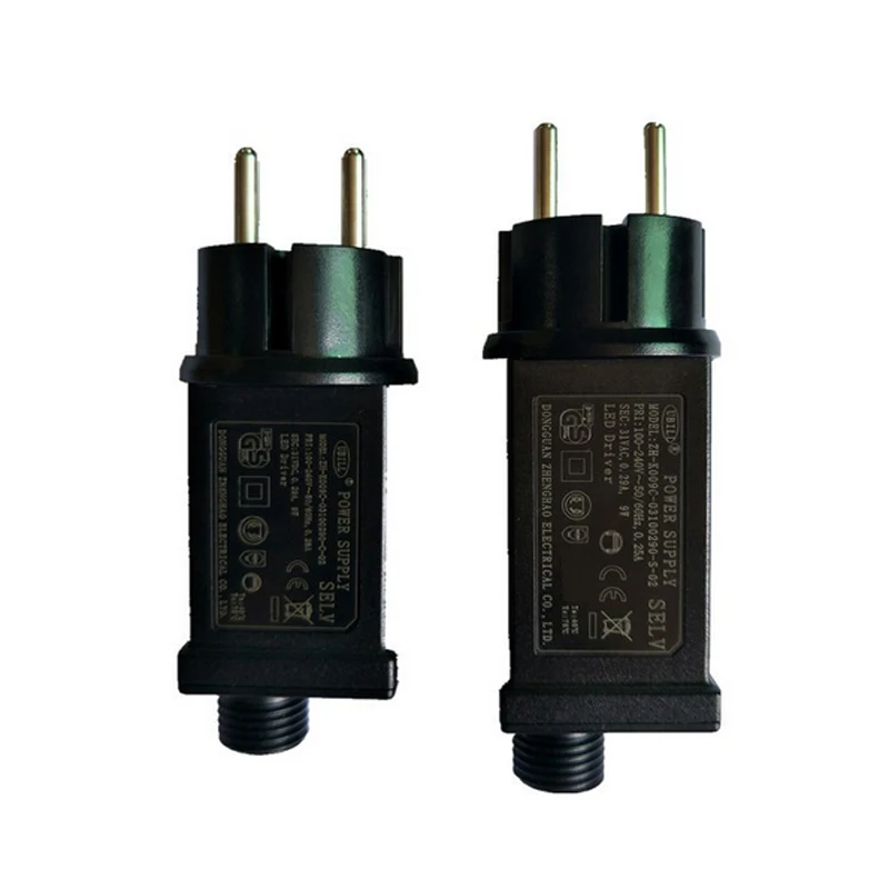 2PCS Power Adapter 31V 6W Always Bright /Flash Drive Power LED Ariver EU Plug With Switch Power Plug