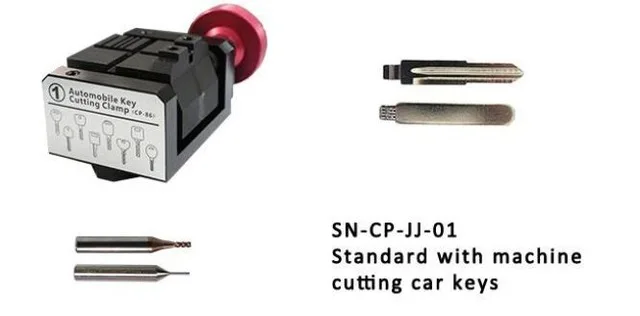 Full Key Clamps Work For SEC E9 Key Cutting Machine Dimple Single-side Tubular Hu162t FO21 FO19 BMW9 TOY2 VA2 Engraved Key Clamp