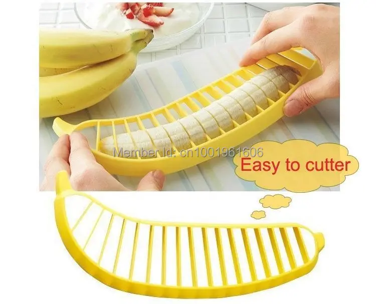 1pcs Banana Slicer Chopper Cutter for Fruit Salad Sundaes Cereal Kitchen Tools(10)