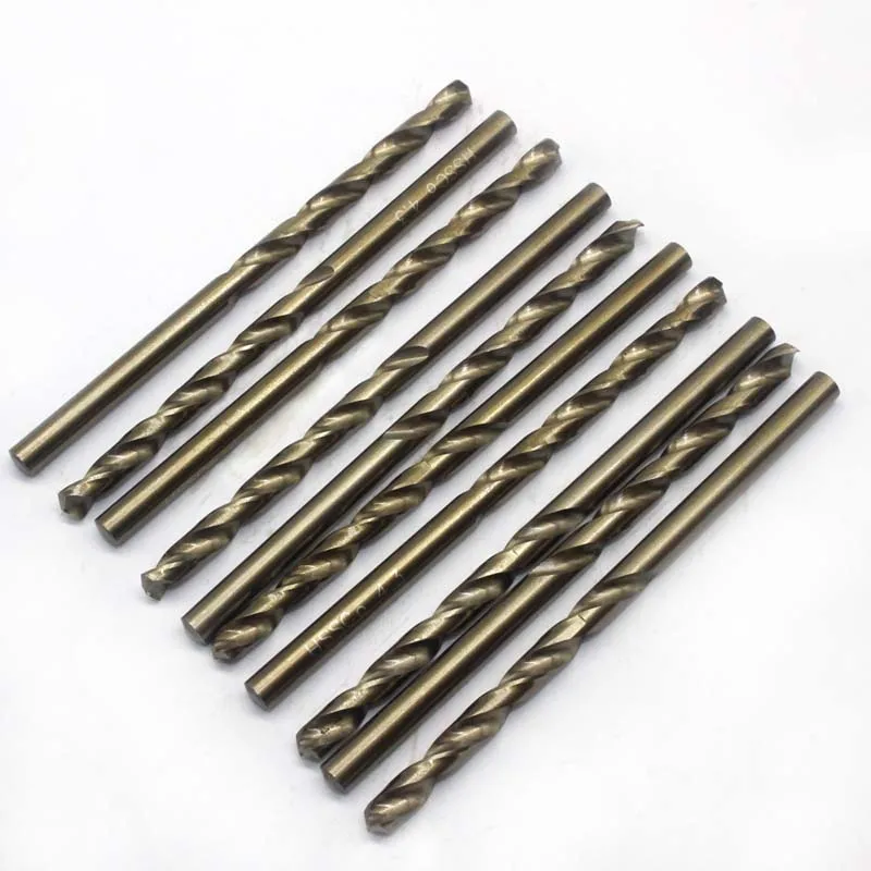 10 pz M35 4.3mm di acciaio Al Tungsteno drill bit interno fredda di raffreddamento esterno integrale lega di tungsteno acciaio etero tibia di torsione trapano