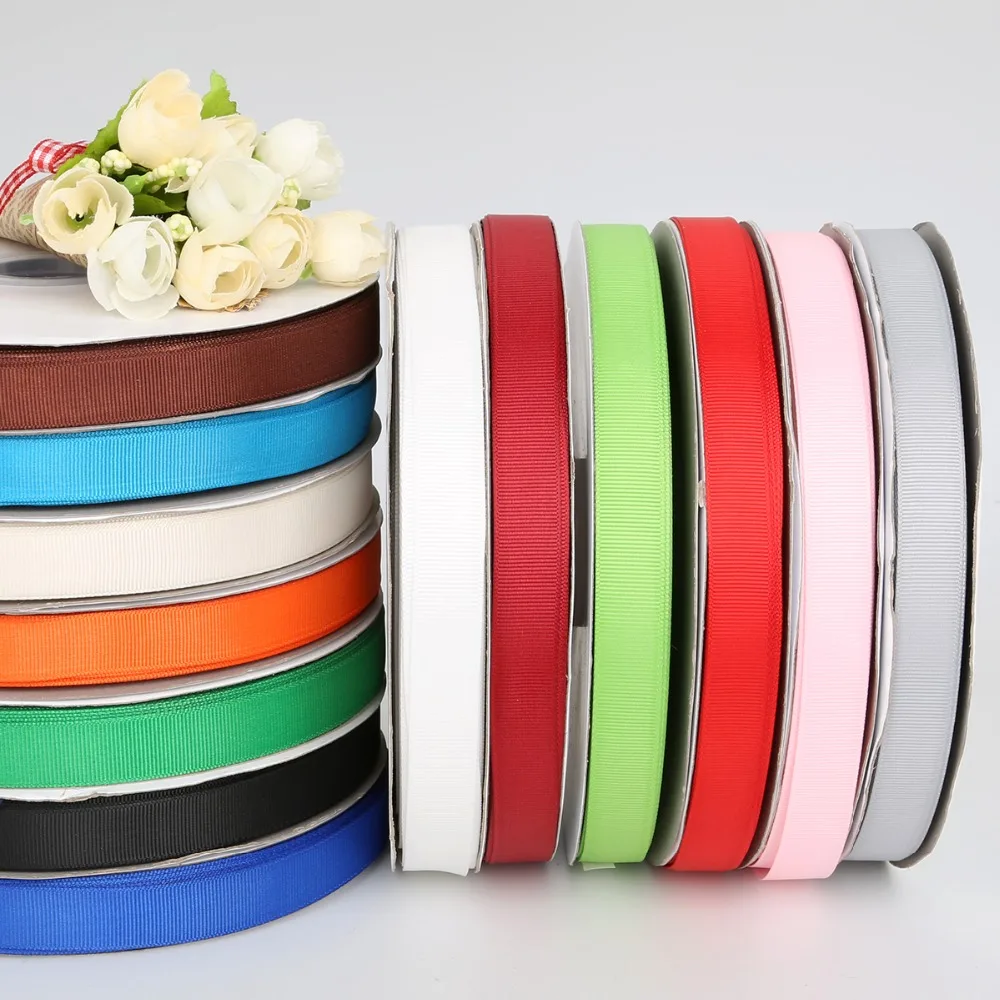 7-38mm 100Yards Grosgrain Ribbon For for Wedding Streamers Decoration&DIY Gift Wrapping Scrapbooking Craft & Sewing Accessories