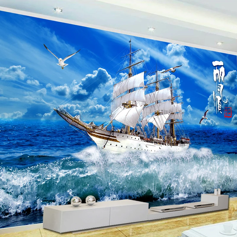 Papier peint panoramique 3D sur mesure, tapisserie décorative