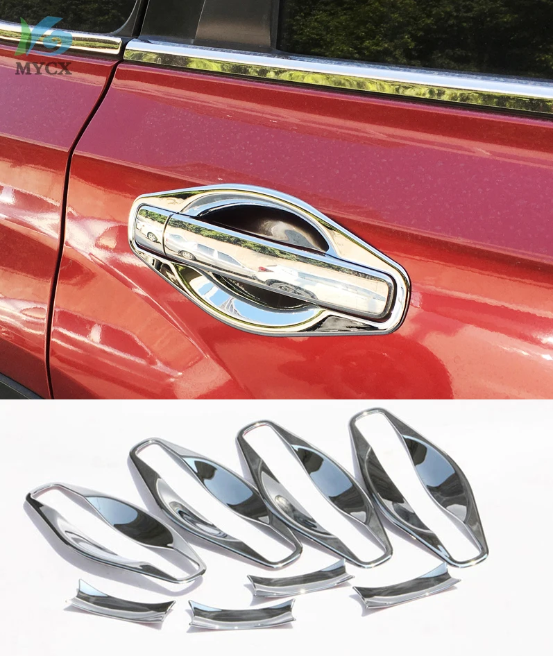 

For Nissan X-Trail T31 car accessories door handle bowl stick Cover Trim ABS chrome X trail 2008-2013 Car-styling 8PCS