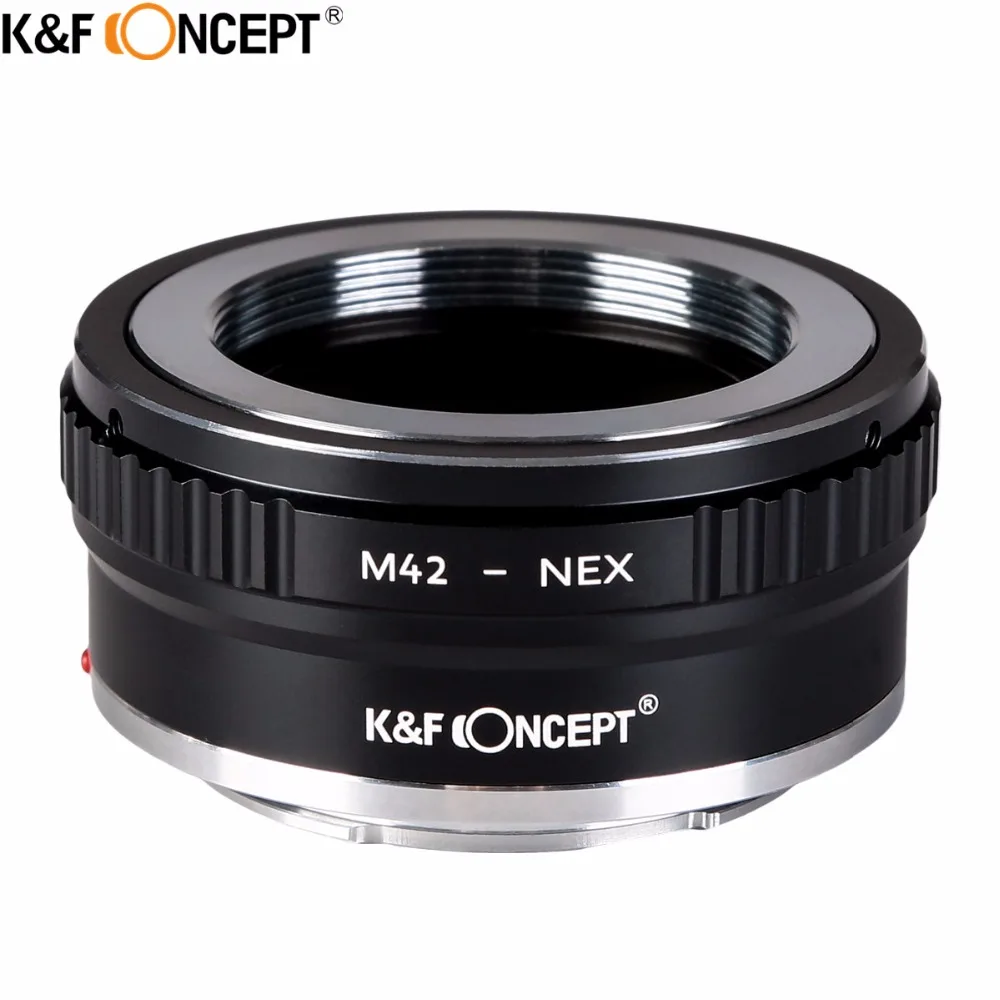 

K&F CONCEPT For M42-NEX II Camera Lens Adapter Ring of Metal for M42 Screw Mount Lens to for Sony NEX Camera Body