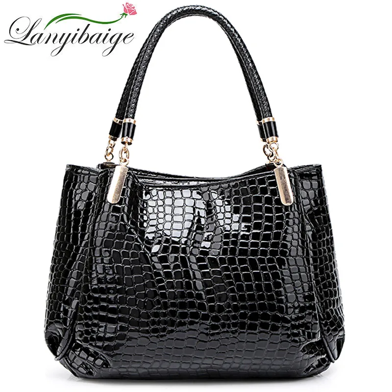 Womens Hand bags Designers Luxury Alligator Handbags Women Shoulder Bags Female Top-handle Bags Sac a Main Fashion Brand Handbag