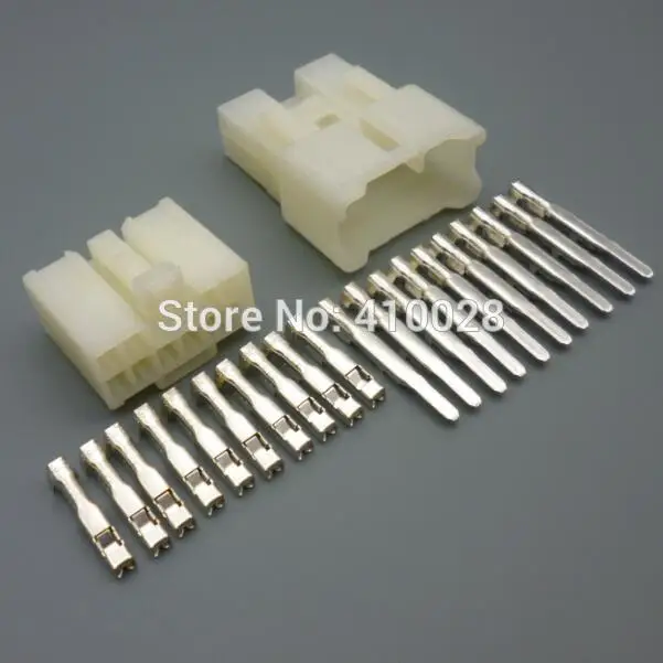 shhworldsea 5/30/100sets 2.3mm 10p 10way male female kit series(090) wire connectors 7122-1300  7123-1300