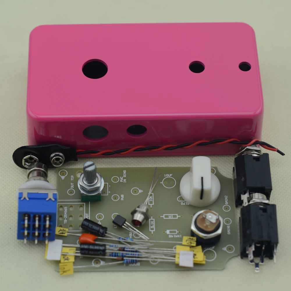 

DIY Booster Guitar Effect Pedal with 1590B Diecast Aluminum Enclosures Pedal Kits, True Bypass FreeShipping