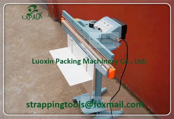 

LX-PACK Lowest Factory Price Highest Quality 350mm 450mm 650mm pedal operated impulse heat Sealer vertical foot sealing machine