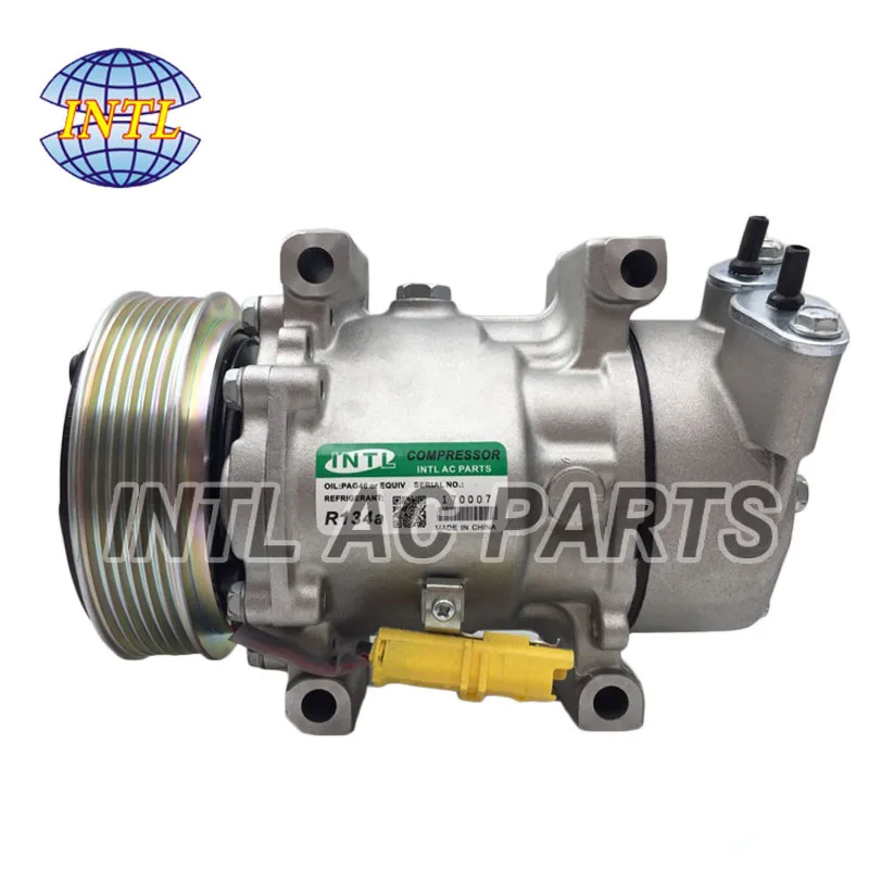 

Sanden SD6V12 1438 1439F 1439 1430 1438F 1449 1449F 1450 1450F Auto Car Air AC Compressor For PEUGEOT 206 307 PARTNER Bipper