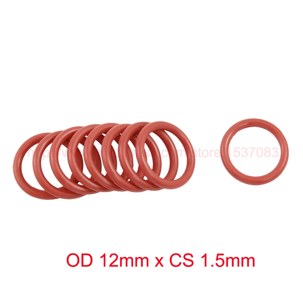 

OD 12mm x CS 1.5mm VMQ PVMQ SILICONE O ring O-ring Oring Sealing Round Gasket Rubber Switch Dampeners